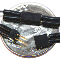 2-Pin Mini Connector (Black and White Wires) - Click Image to Close