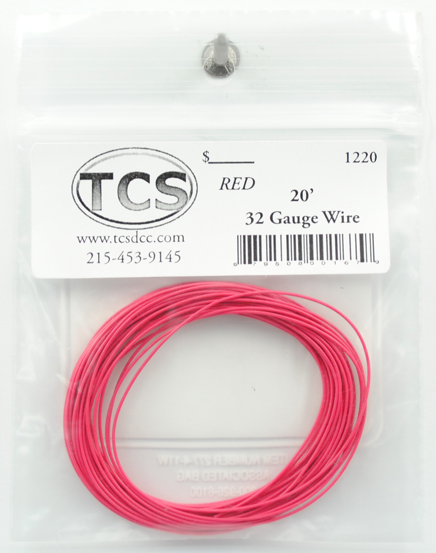 20ft 32awg - Red